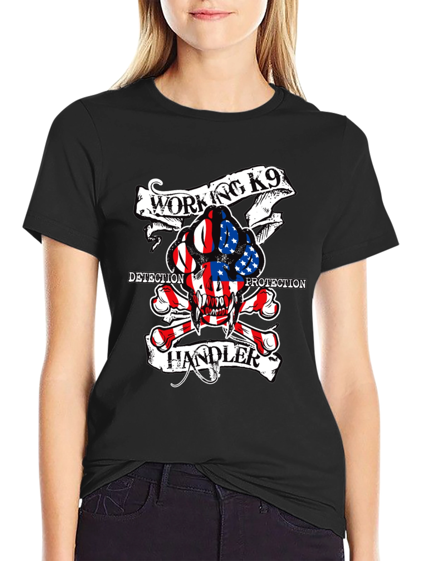 Working K9 Handler Tee - Detection & Protection Dog Shirt