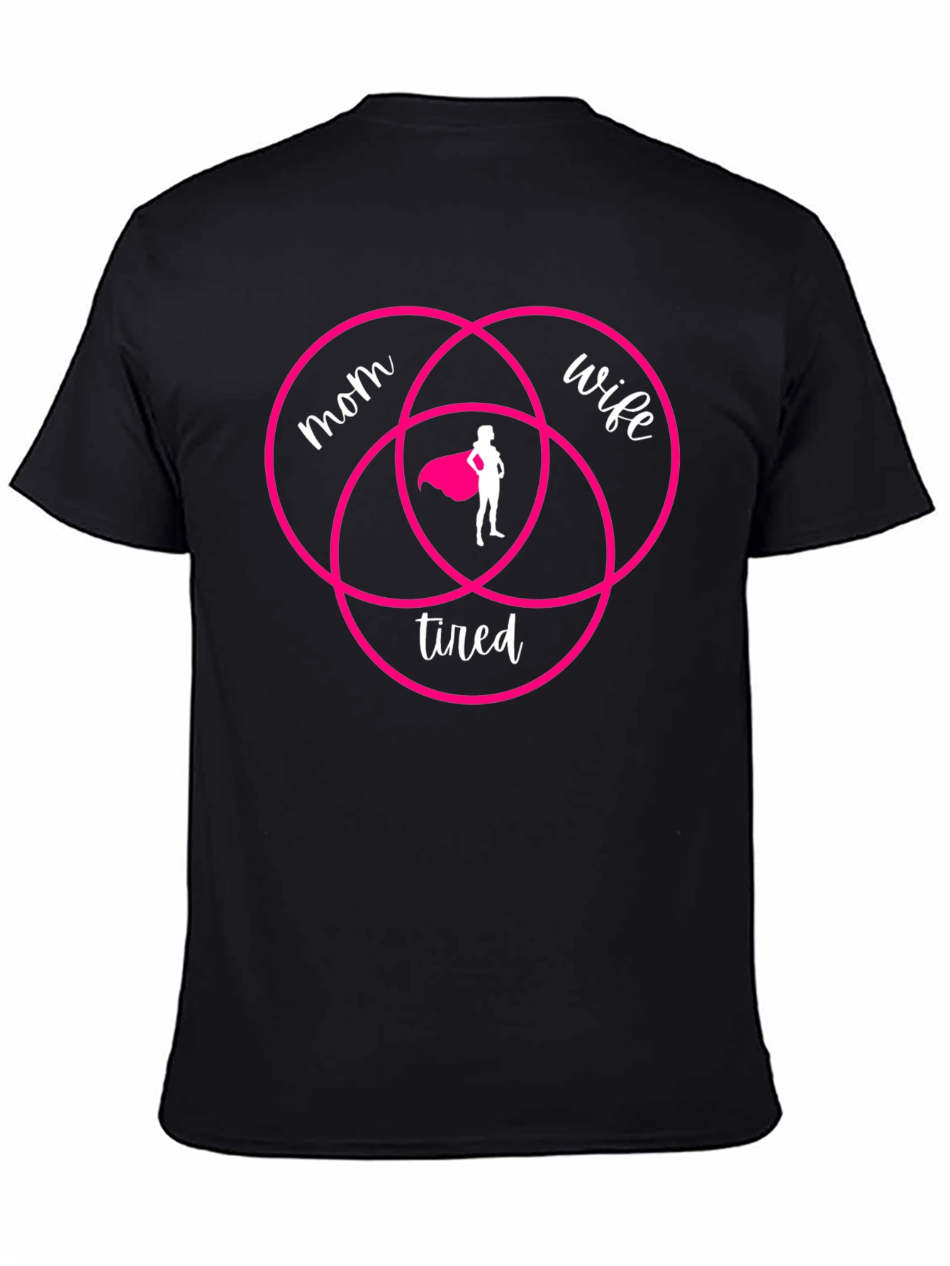 Mom Wife Tired Venn Diagram T-Shirt