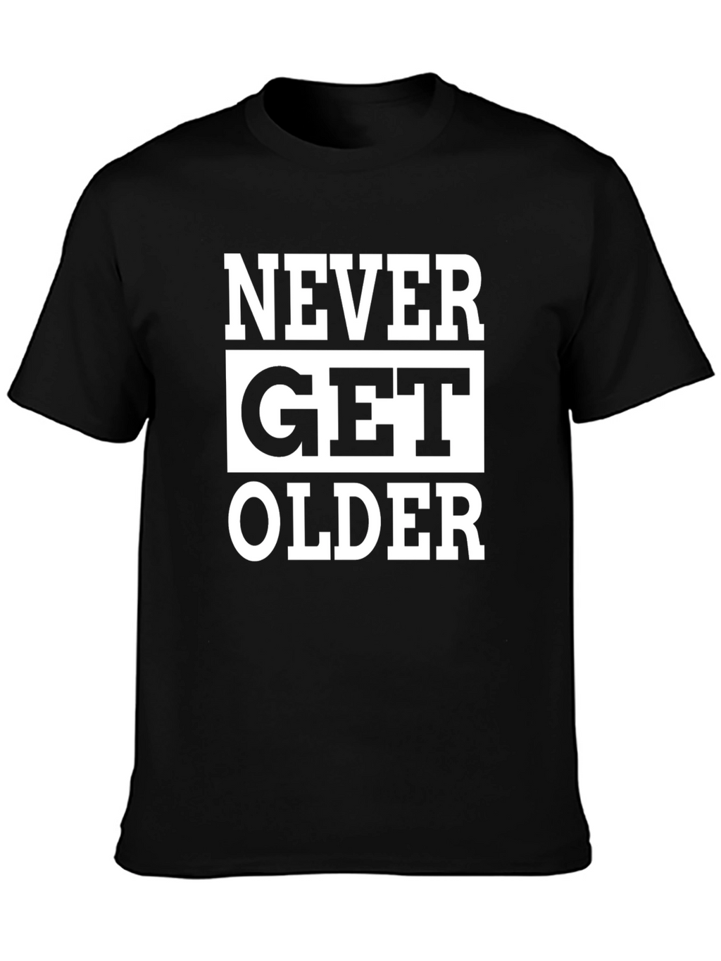 Never Get Older Graphic Tee - Black