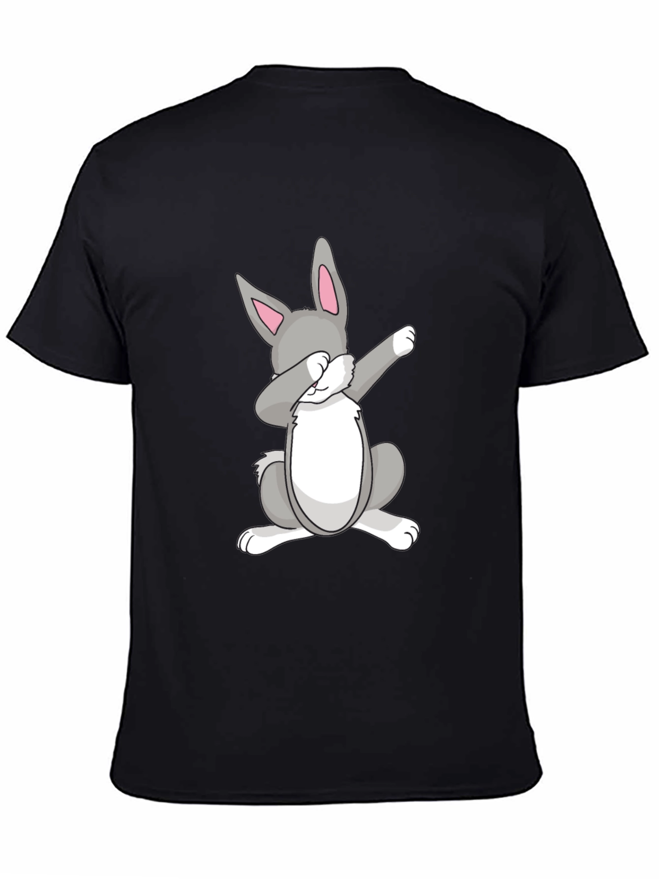 Dabbing Easter Bunny Black T-Shirt