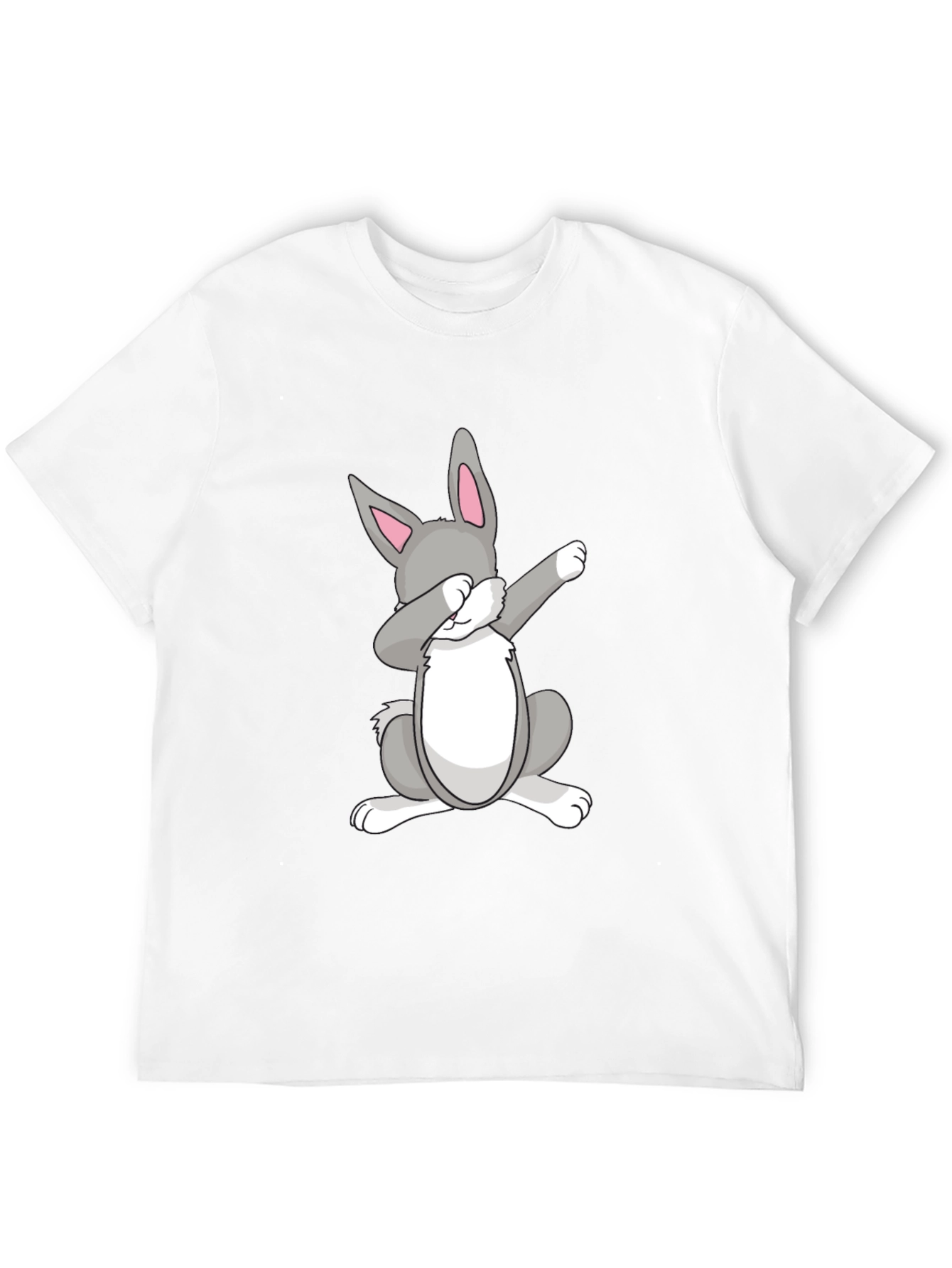 Dabbing Easter Bunny Black T-Shirt
