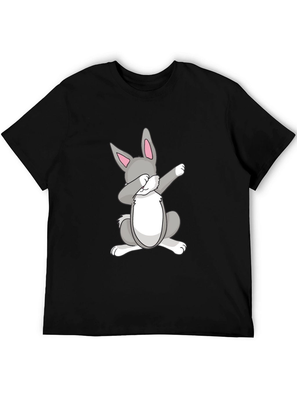 Dabbing Easter Bunny Black T-Shirt