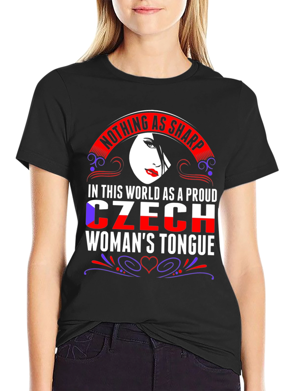 Proud Czech Womans Tongue T-Shirt