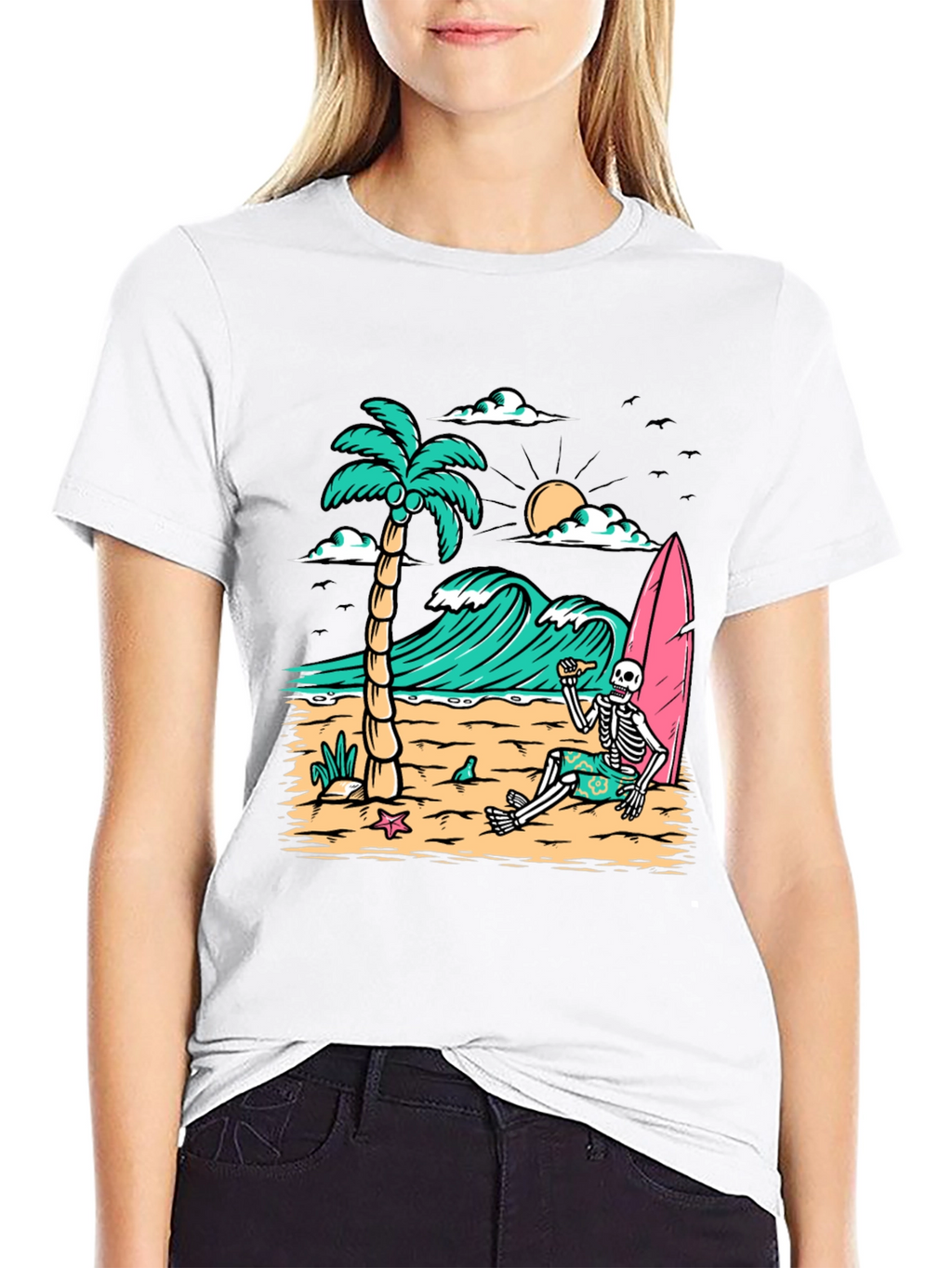 Relaxed Skeleton Beach T-Shirt