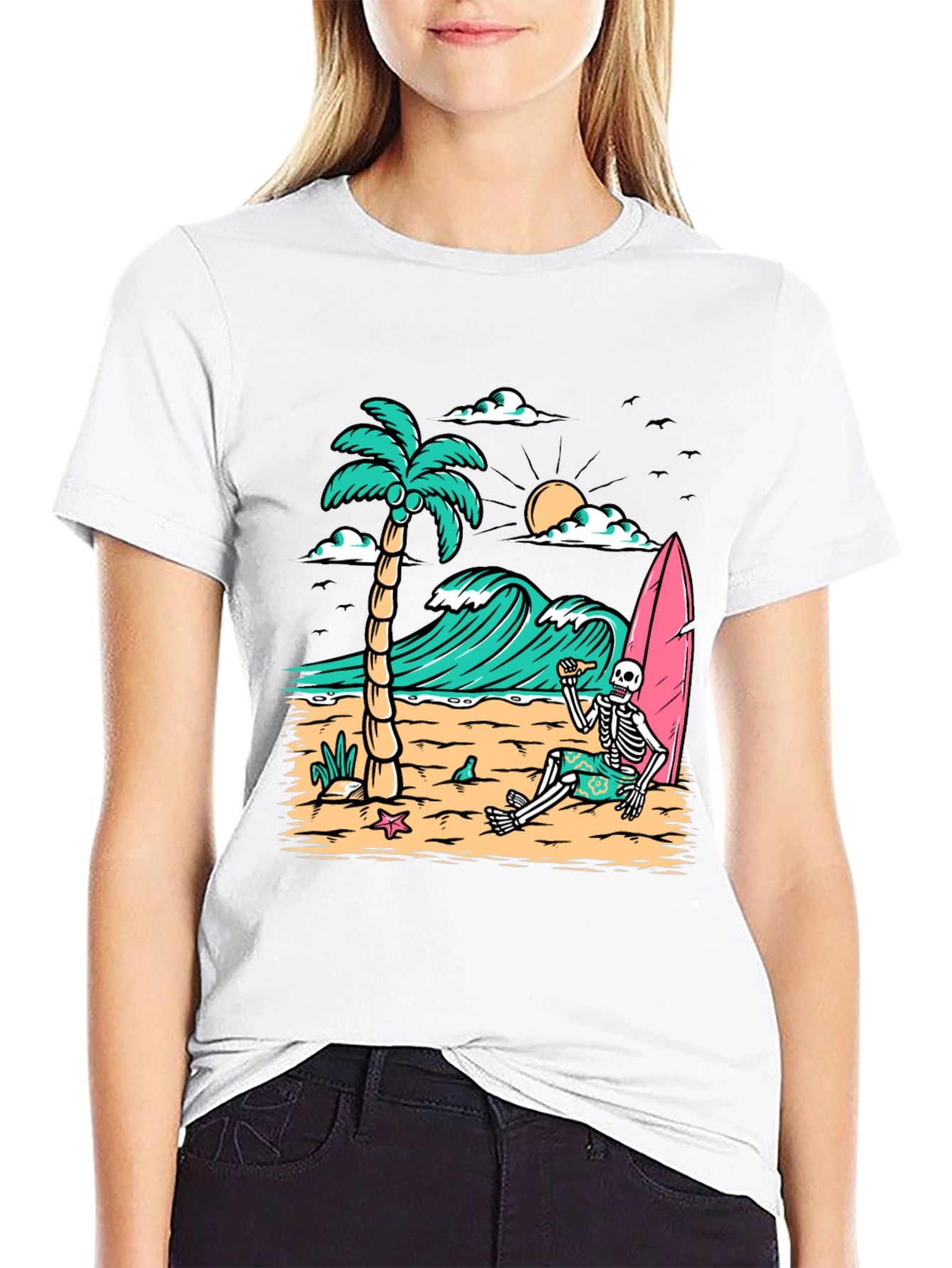 Relaxed Skeleton Beach T-Shirt