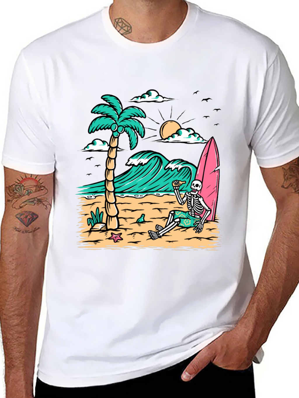 Relaxed Skeleton Beach T-Shirt