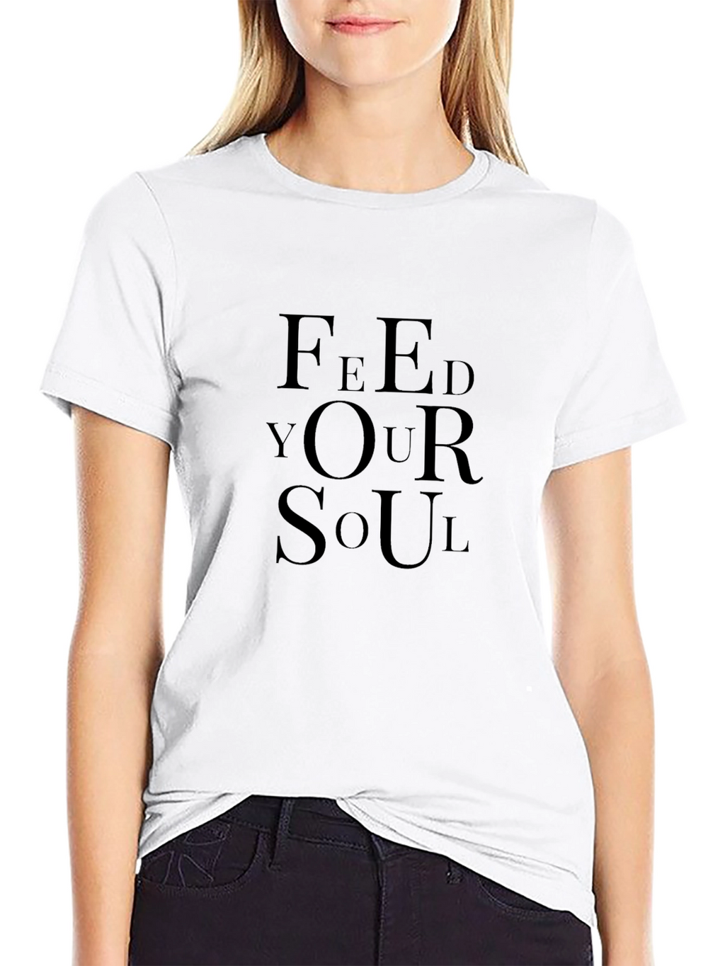 Feed Your Soul Black Graphic T-Shirt