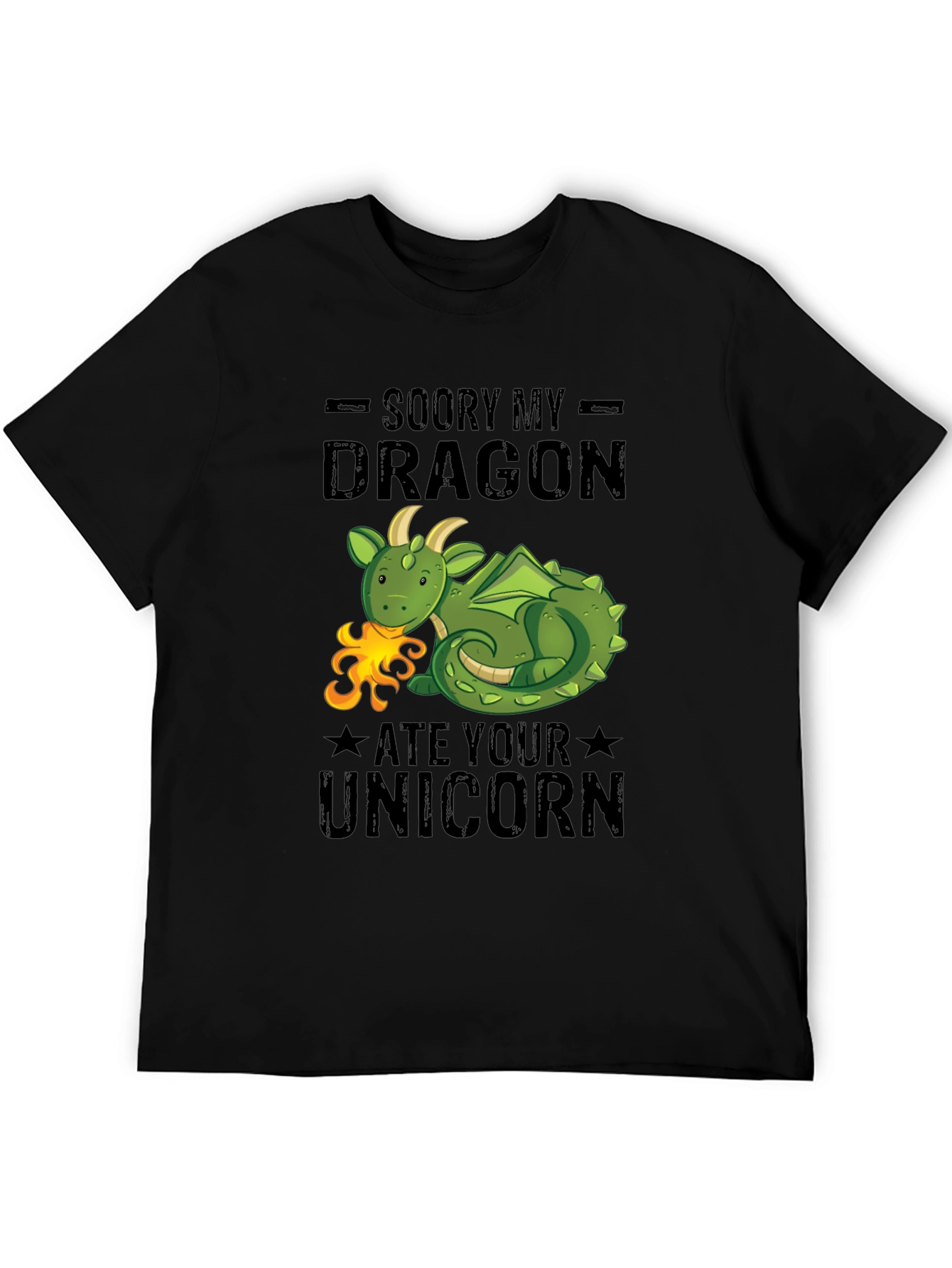 Funny Dragon Ate Your Unicorn Graphic Tee
