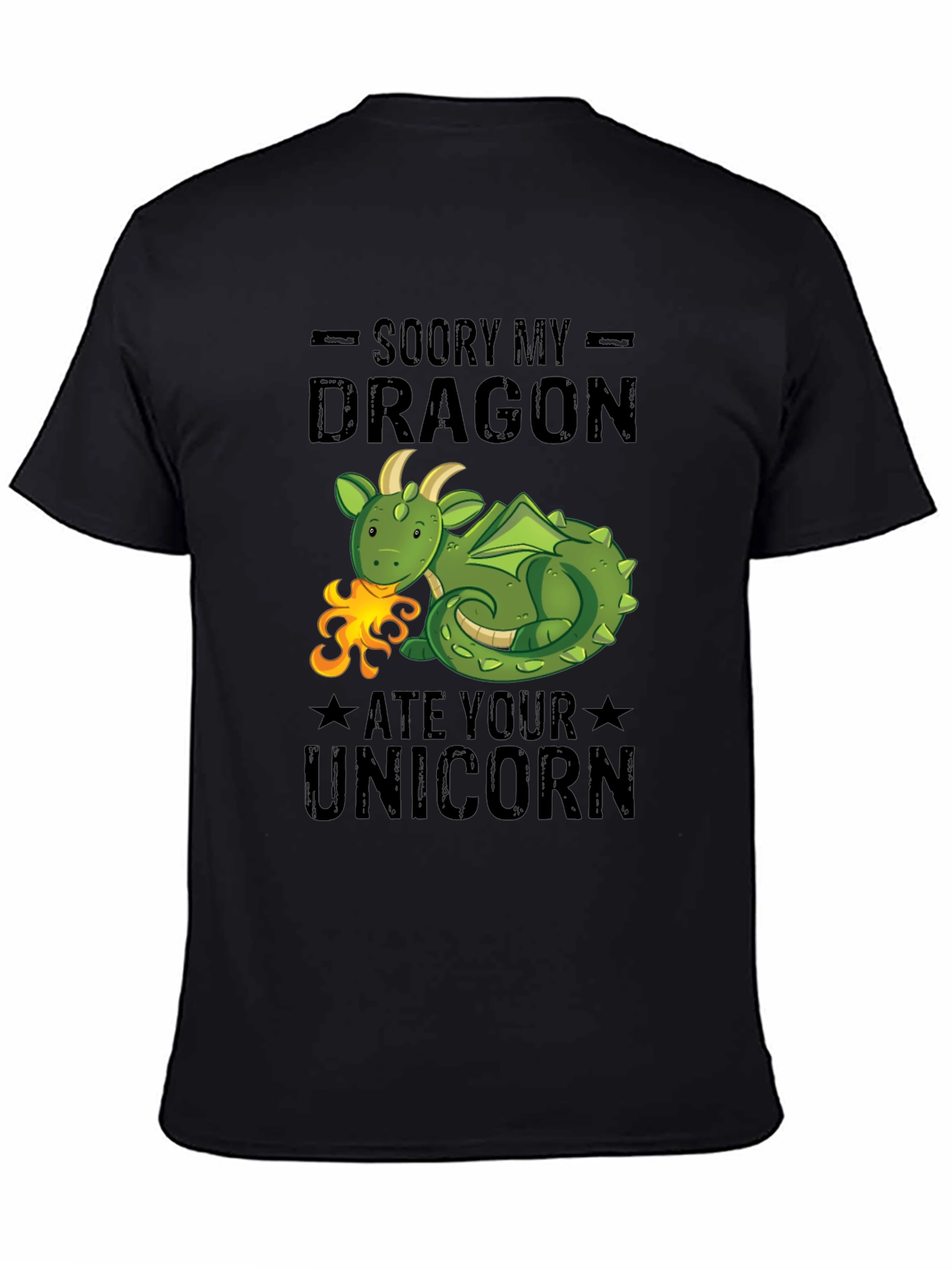 Funny Dragon Ate Your Unicorn Graphic Tee