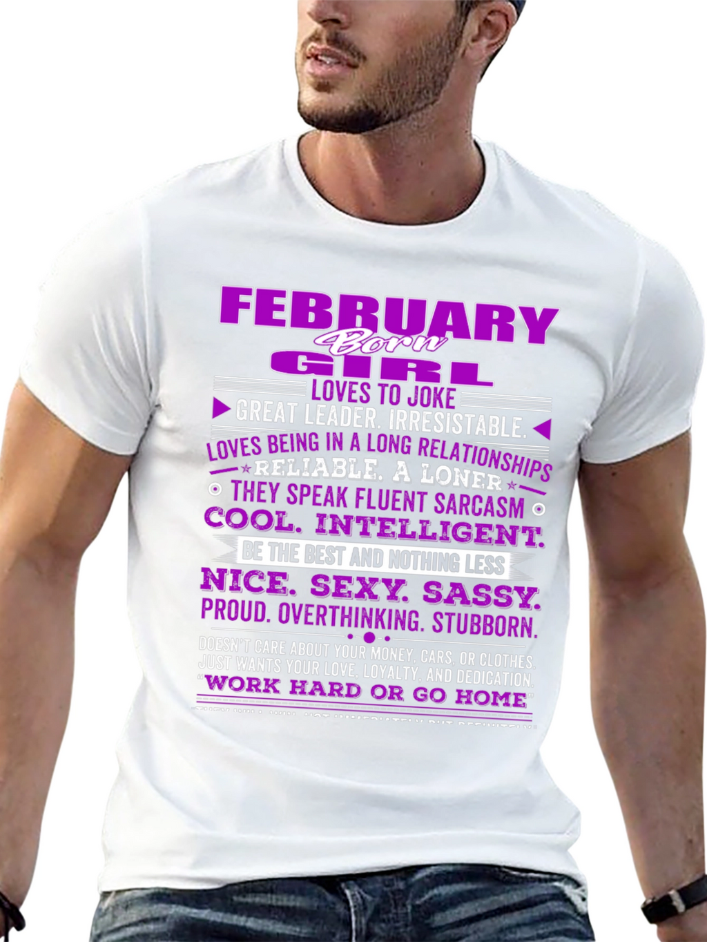 February Girl T-Shirt: Born Leader Irresistible!