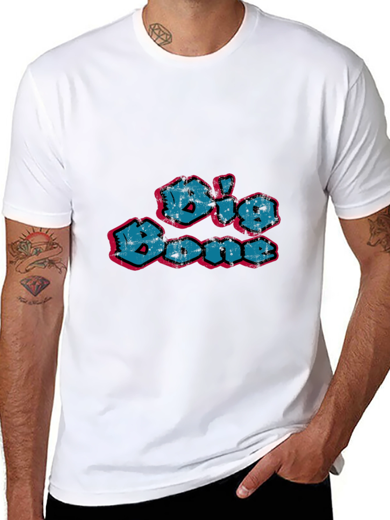Big Bone Graphic Black T-Shirt