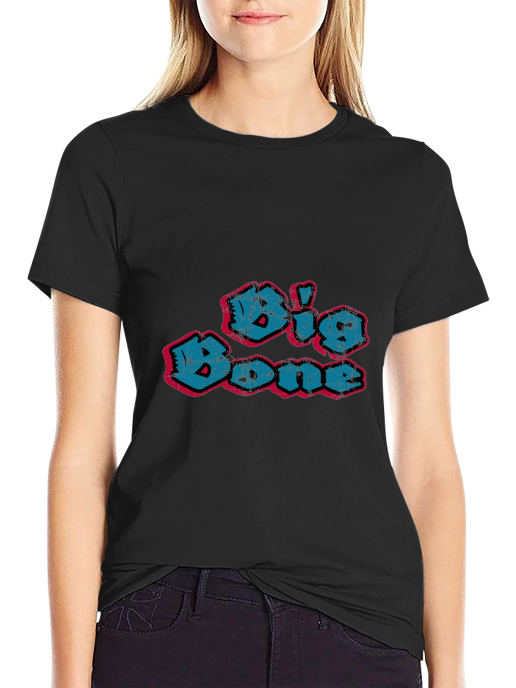 Big Bone Graphic Black T-Shirt