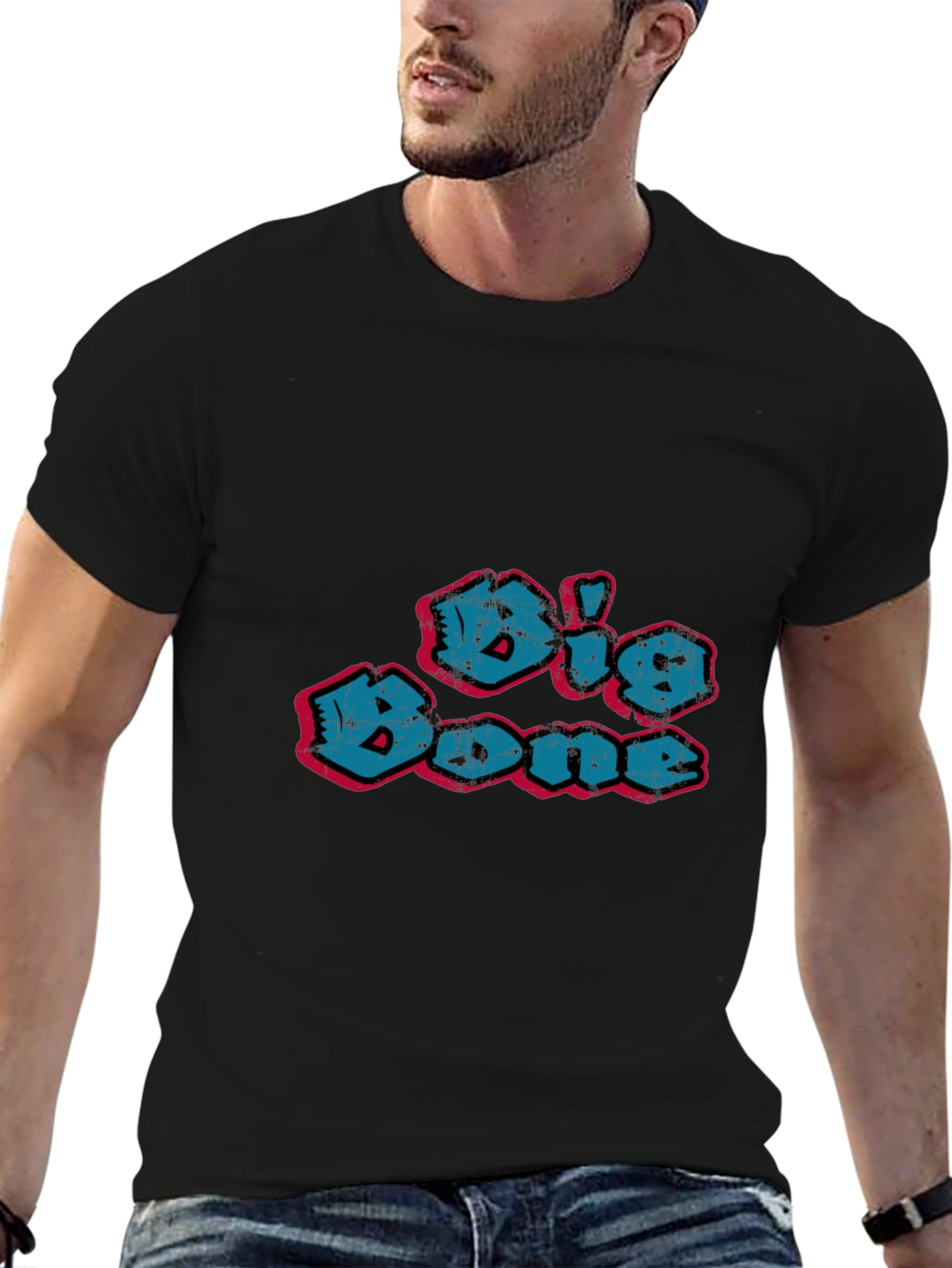 Big Bone Graphic Black T-Shirt
