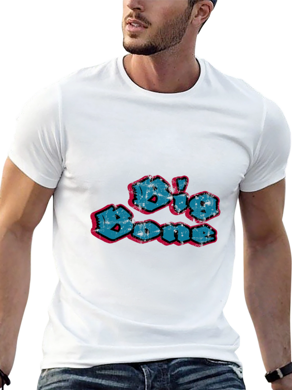 Big Bone Graphic Black T-Shirt