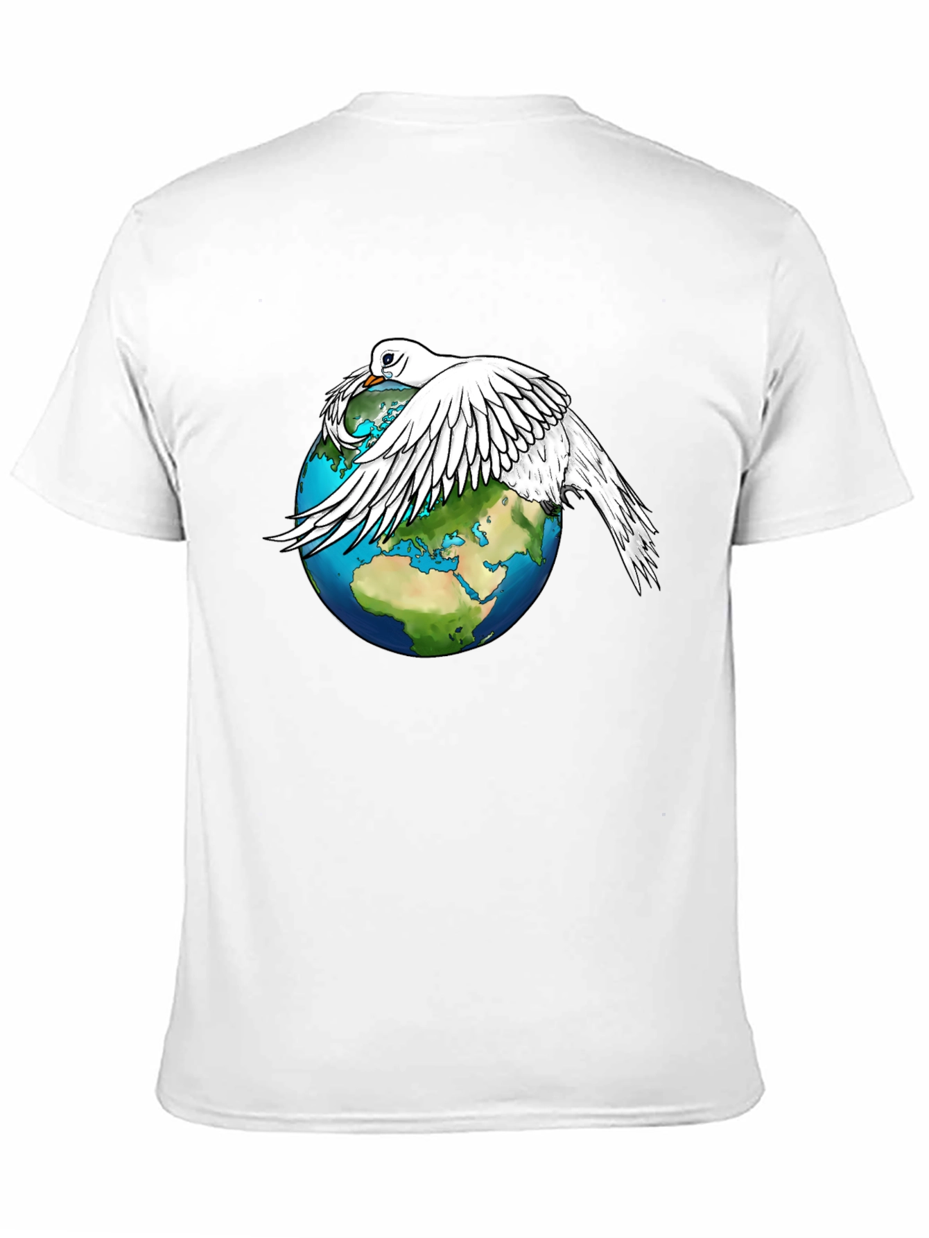 Peace Dove on Earth Graphic Tee - Black