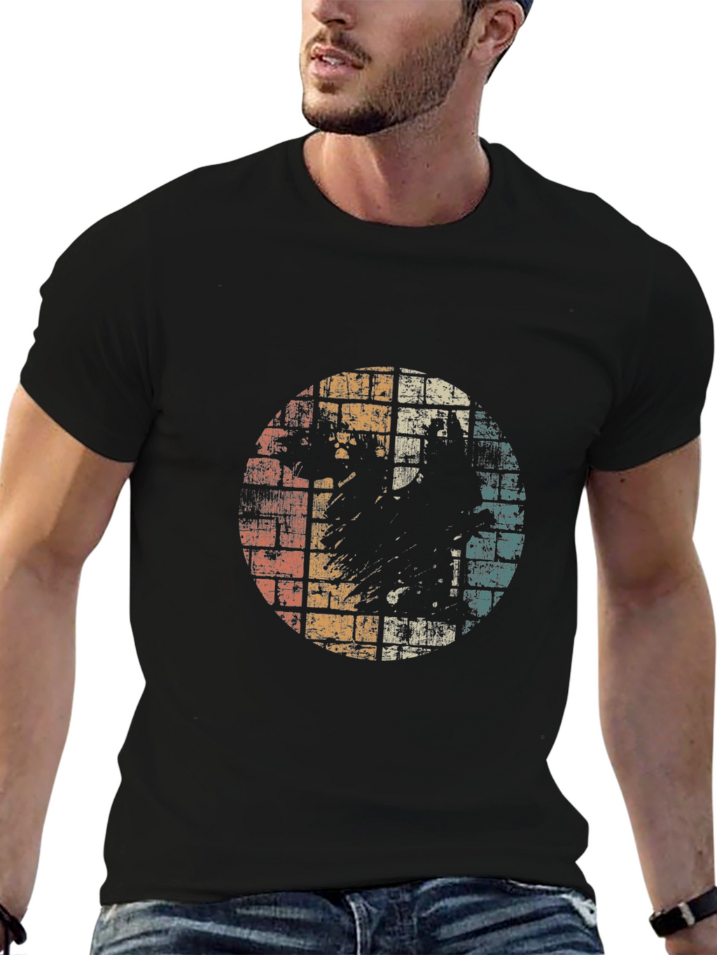 Retro Distressed Graphic T-Shirt