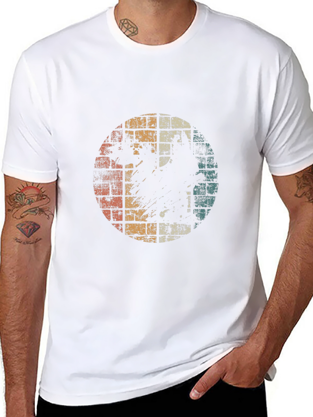 Retro Distressed Graphic T-Shirt