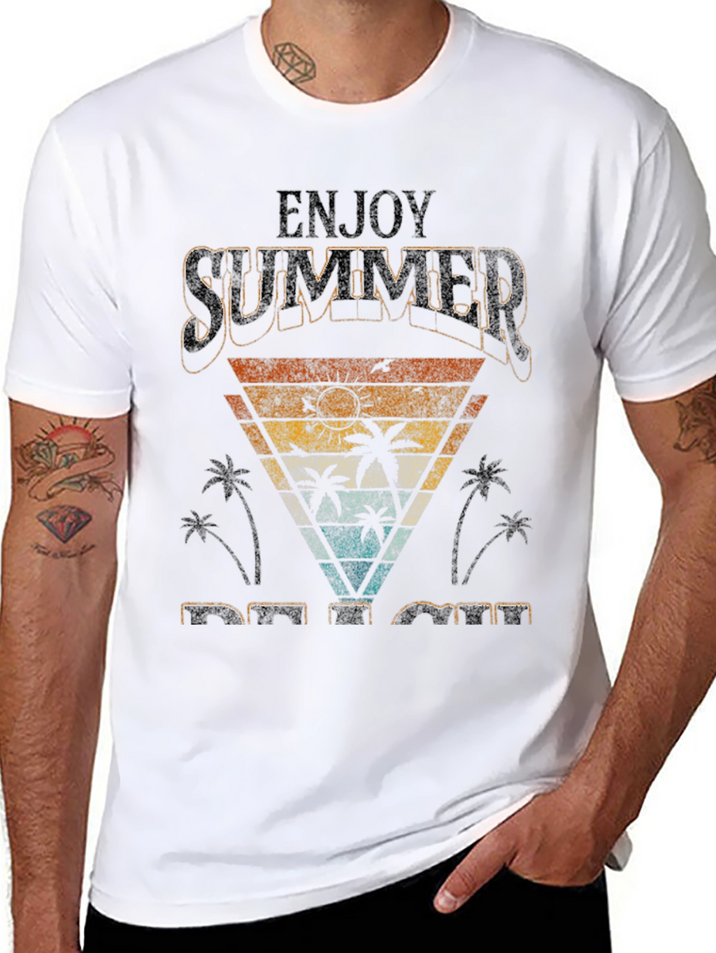 Retro Summer Beach T-Shirt - Vacation Vibes