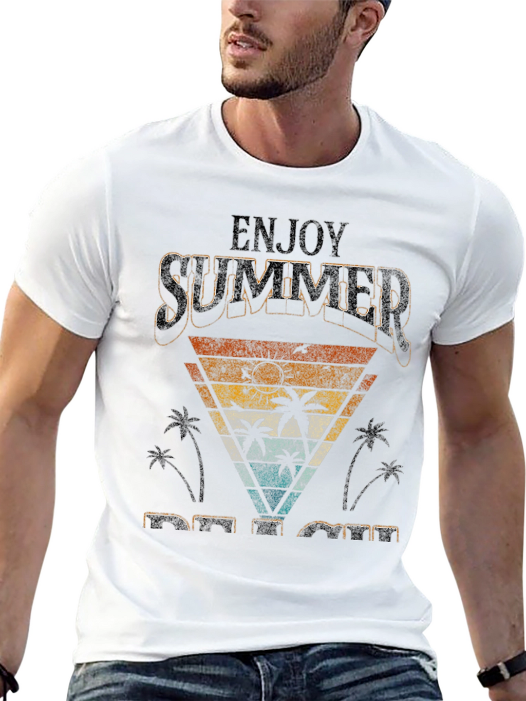 Retro Summer Beach T-Shirt - Vacation Vibes