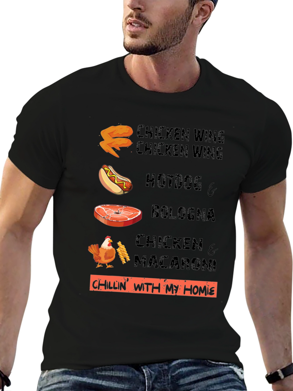 Chillin With My Homies Funny Food T-Shirt