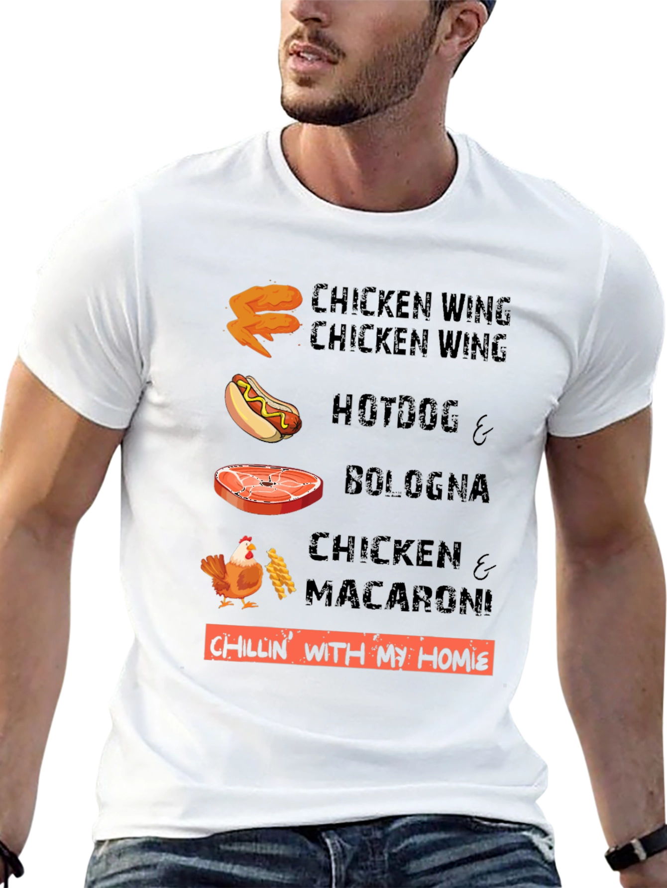 Chillin With My Homies Funny Food T-Shirt