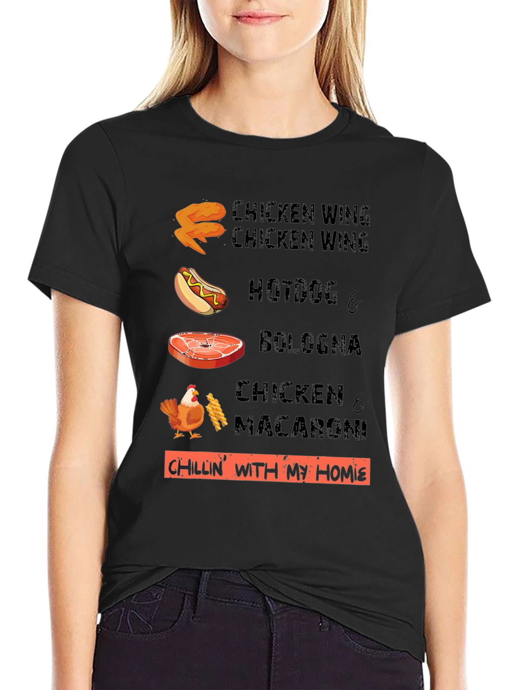 Chillin With My Homies Funny Food T-Shirt
