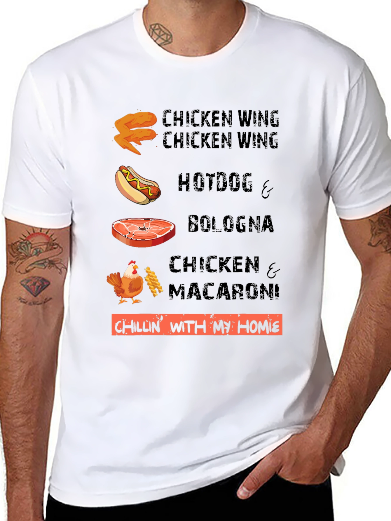 Chillin With My Homies Funny Food T-Shirt