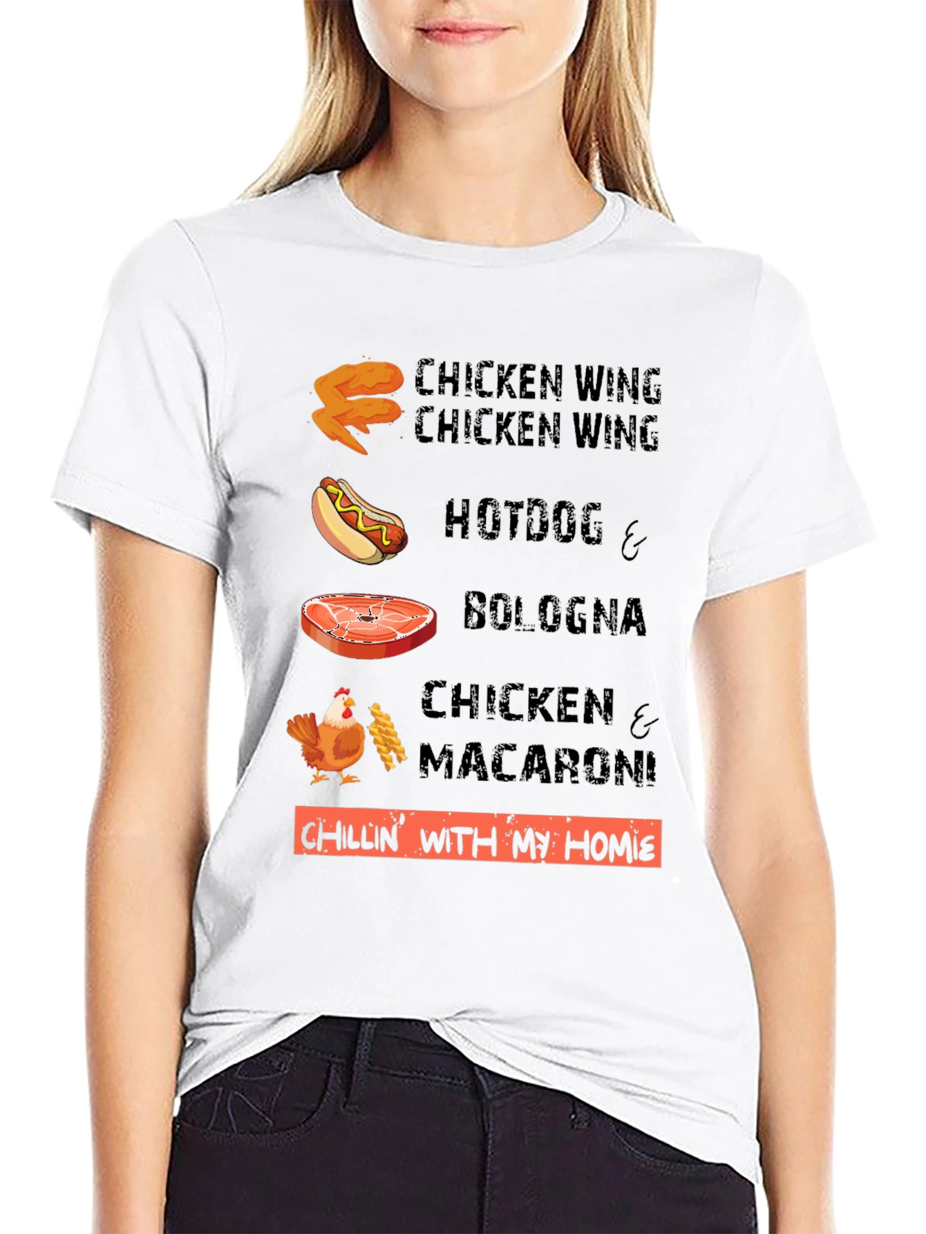 Chillin With My Homies Funny Food T-Shirt