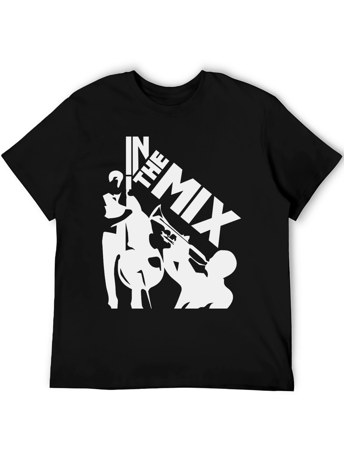 In The Mix Black Graphic T-Shirt