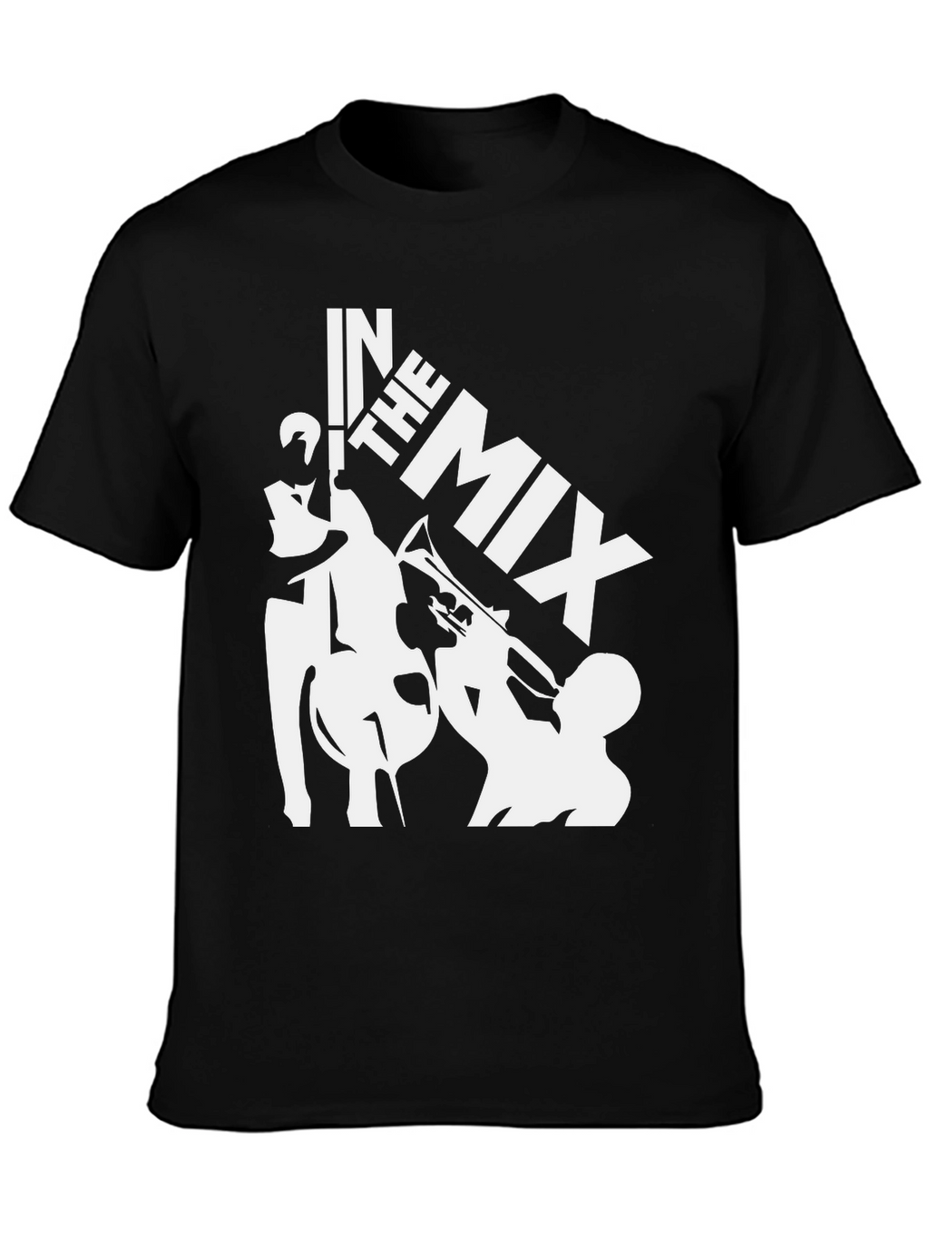 In The Mix Black Graphic T-Shirt