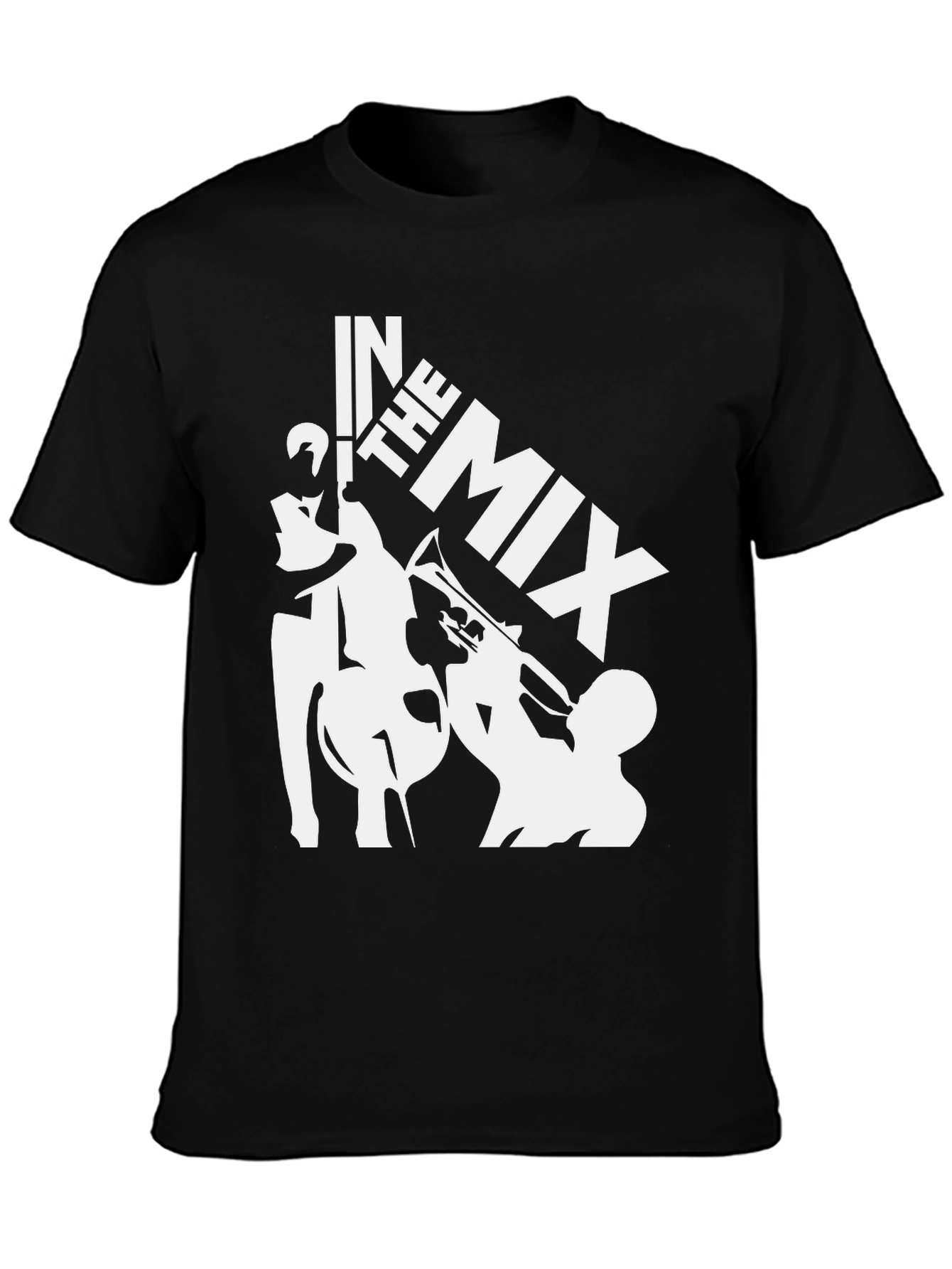 In The Mix Black Graphic T-Shirt