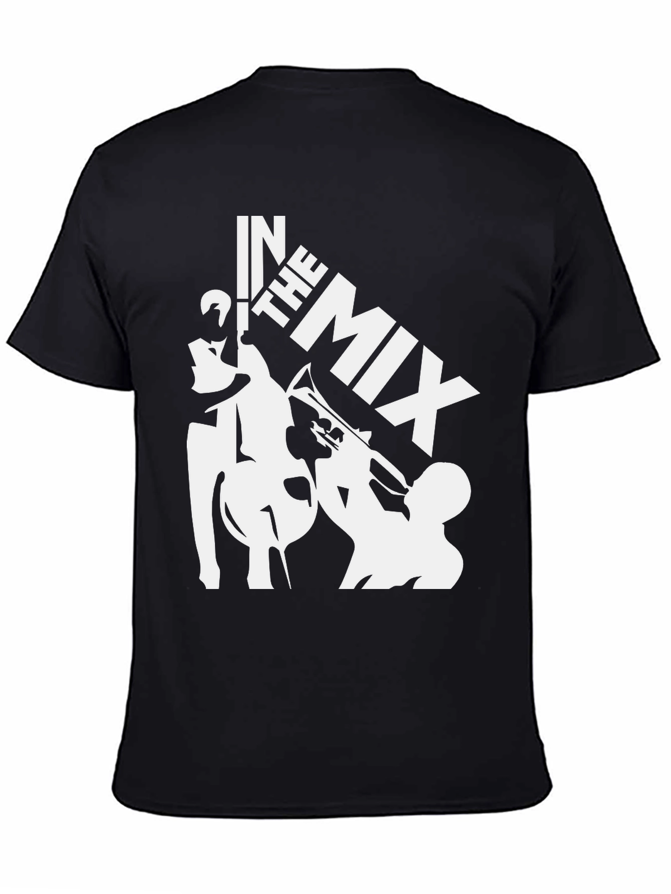 In The Mix Black Graphic T-Shirt