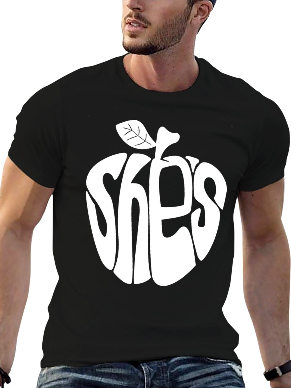Apple Shes Beatles Inspired Black T-Shirt