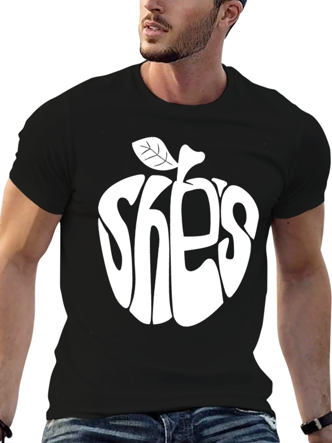 Apple Shes Beatles Inspired Black T-Shirt