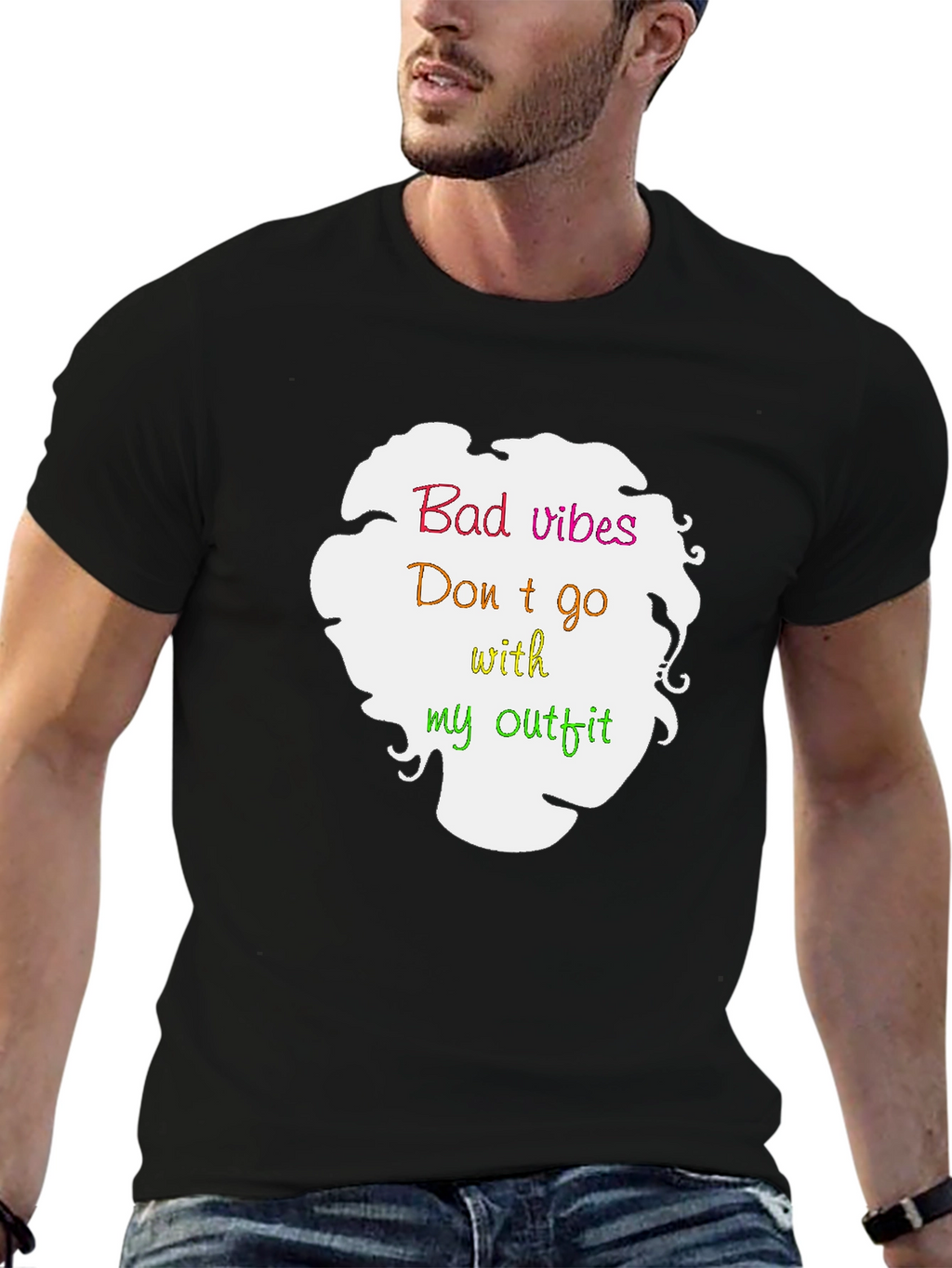 Bad Vibes Outfit T-Shirt - Casual Style