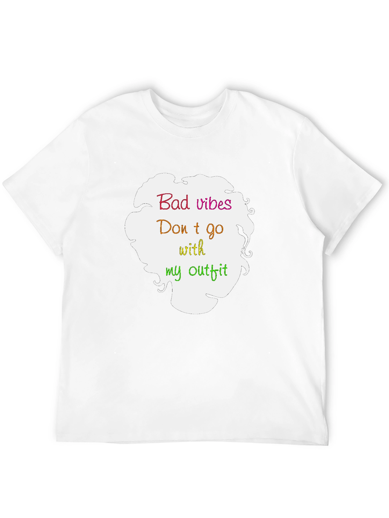 Bad Vibes Outfit T-Shirt - Casual Style