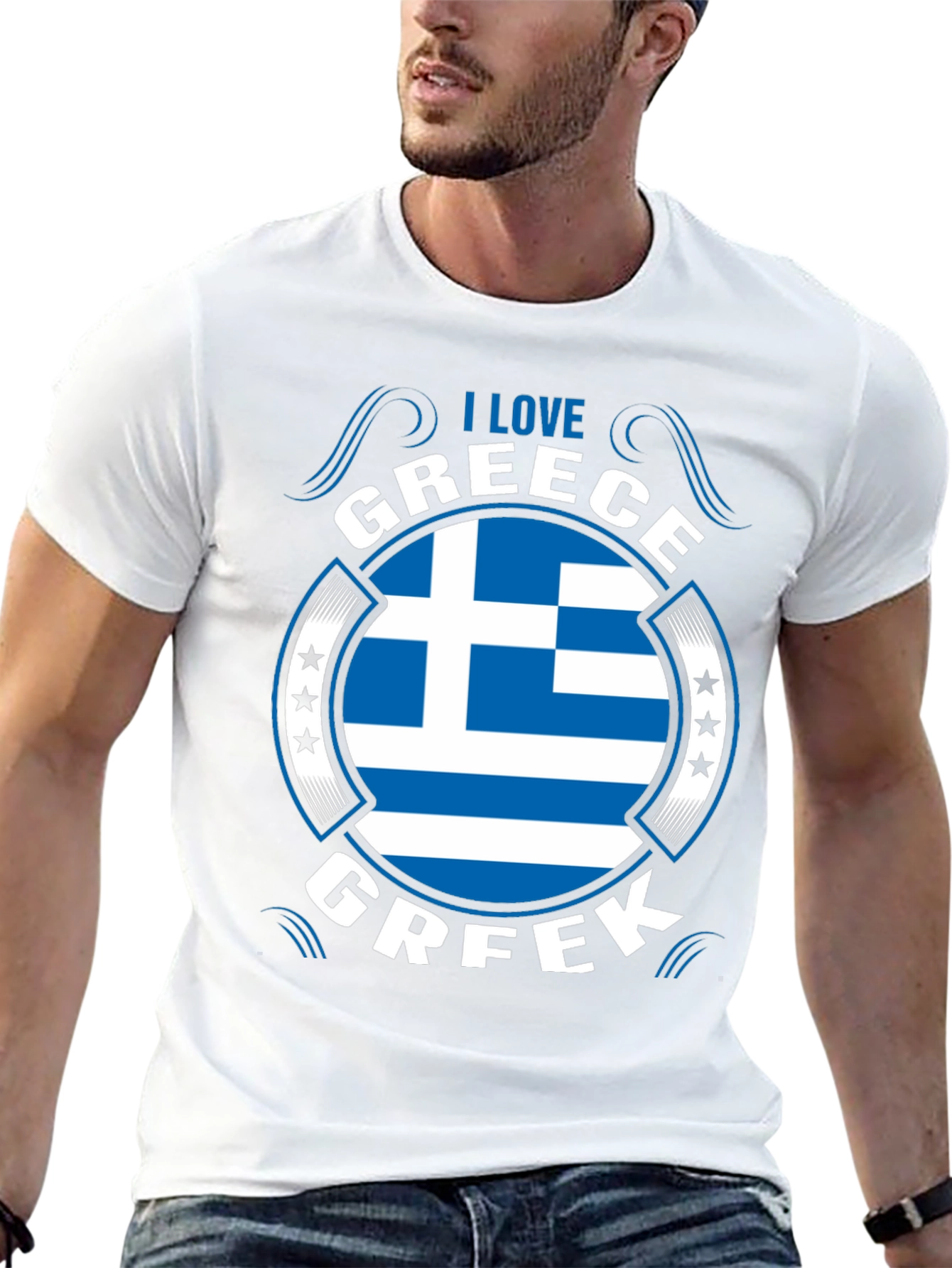 I Love Greece Flag T-Shirt