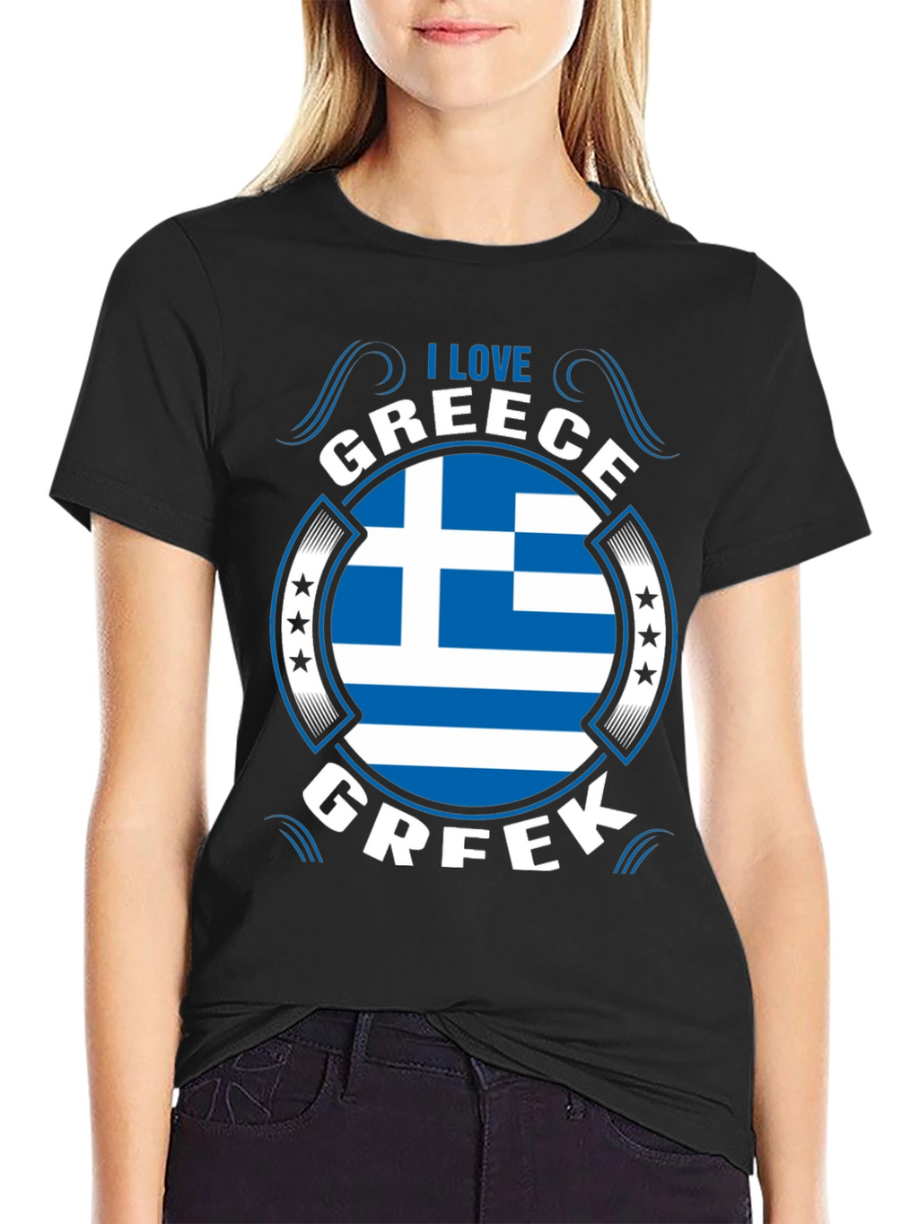 I Love Greece Flag T-Shirt