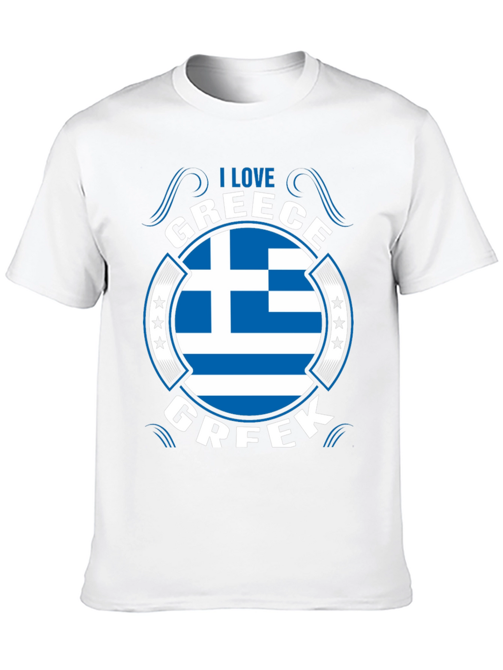 I Love Greece Flag T-Shirt