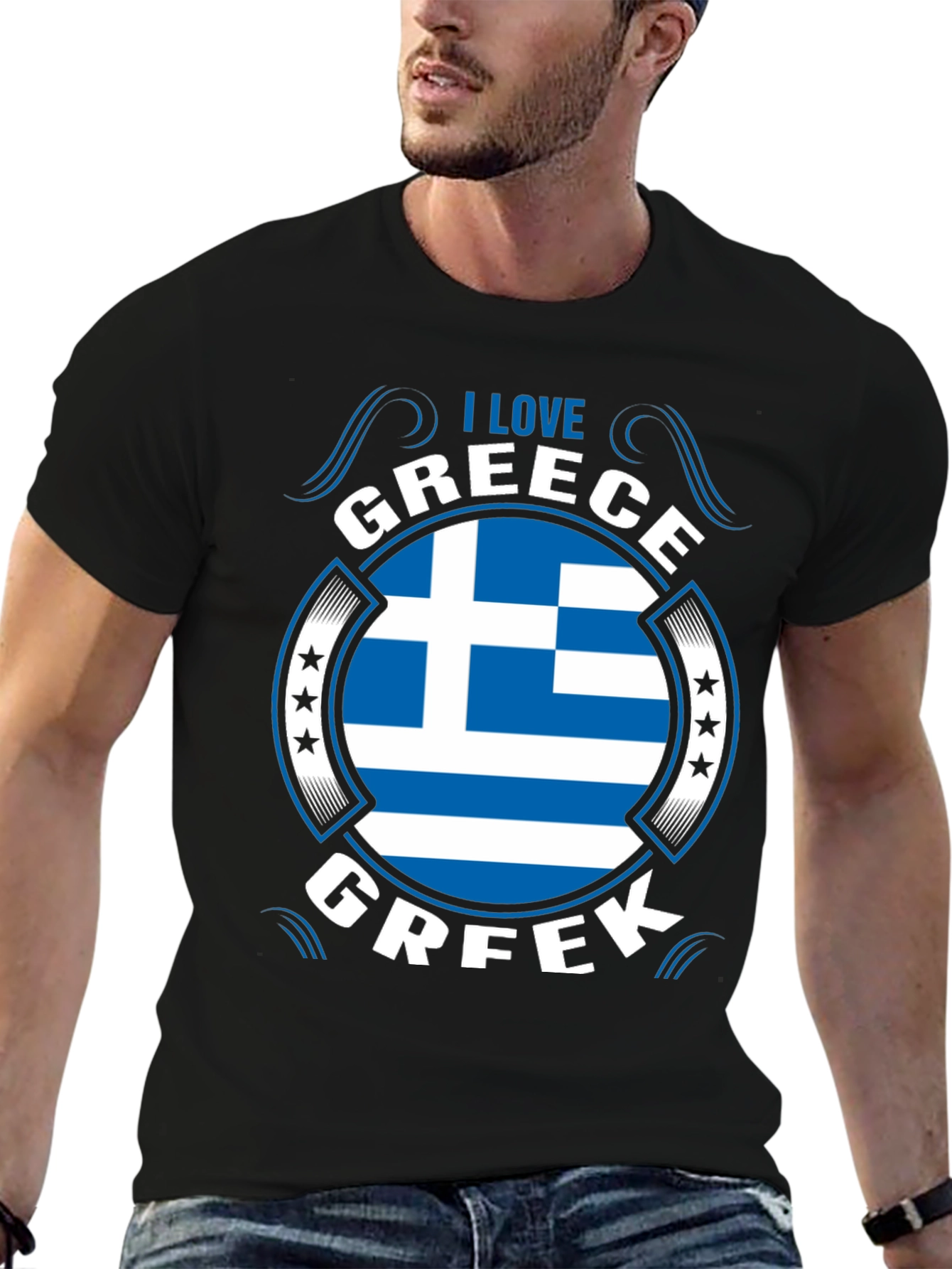I Love Greece Flag T-Shirt