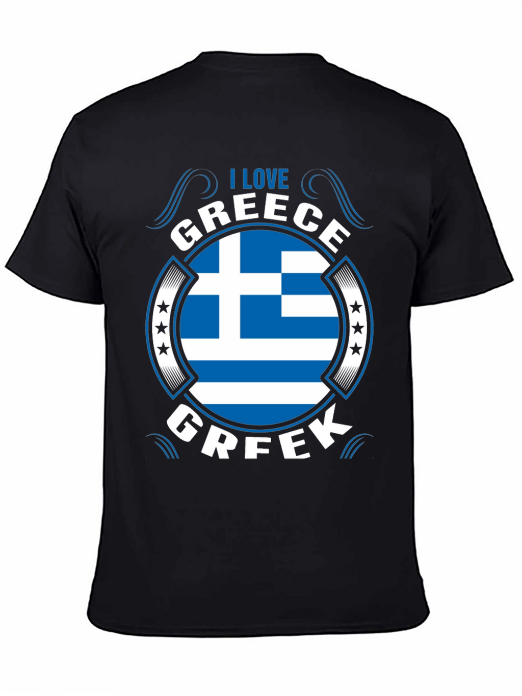I Love Greece Flag T-Shirt