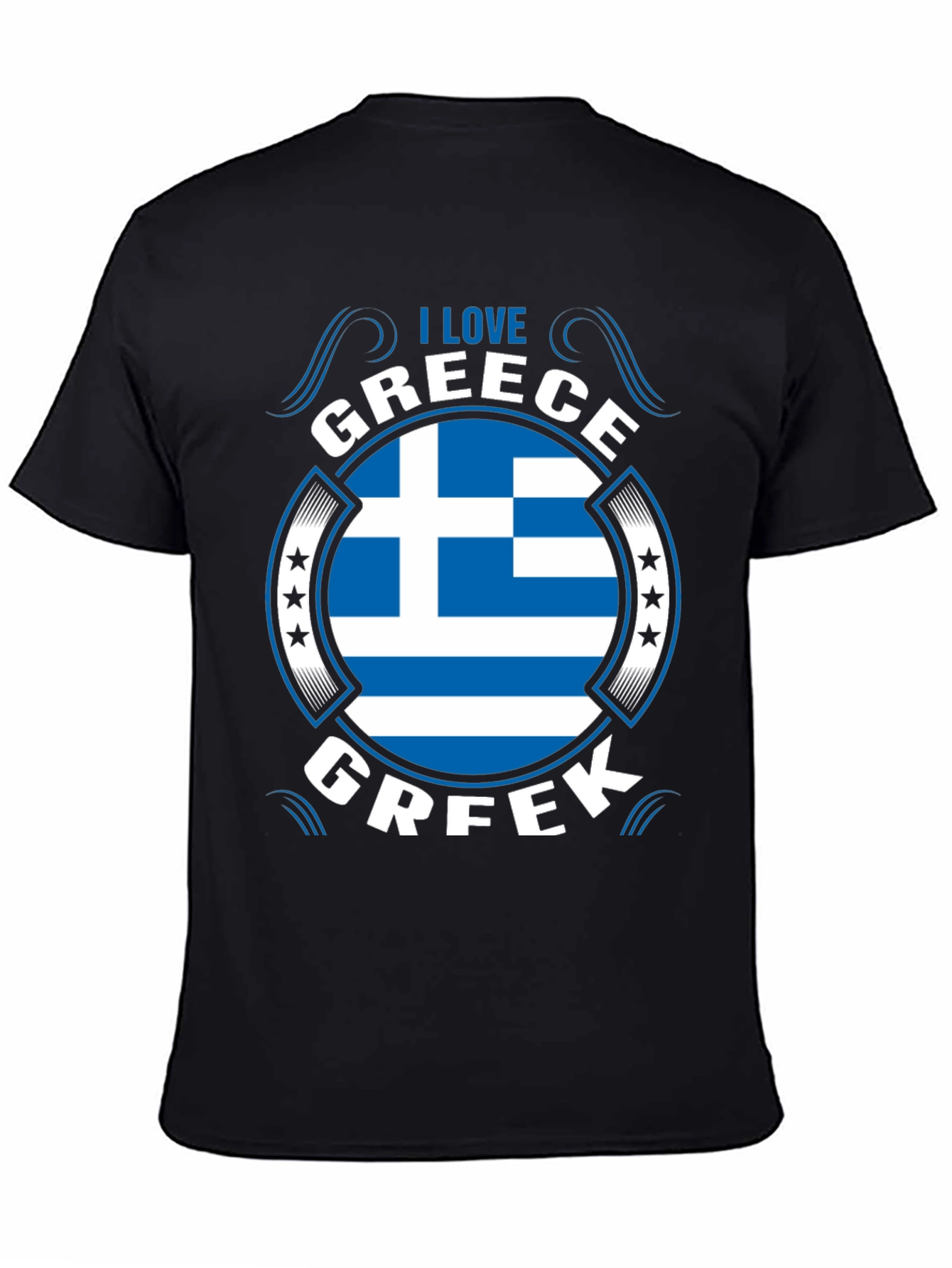 I Love Greece Flag T-Shirt