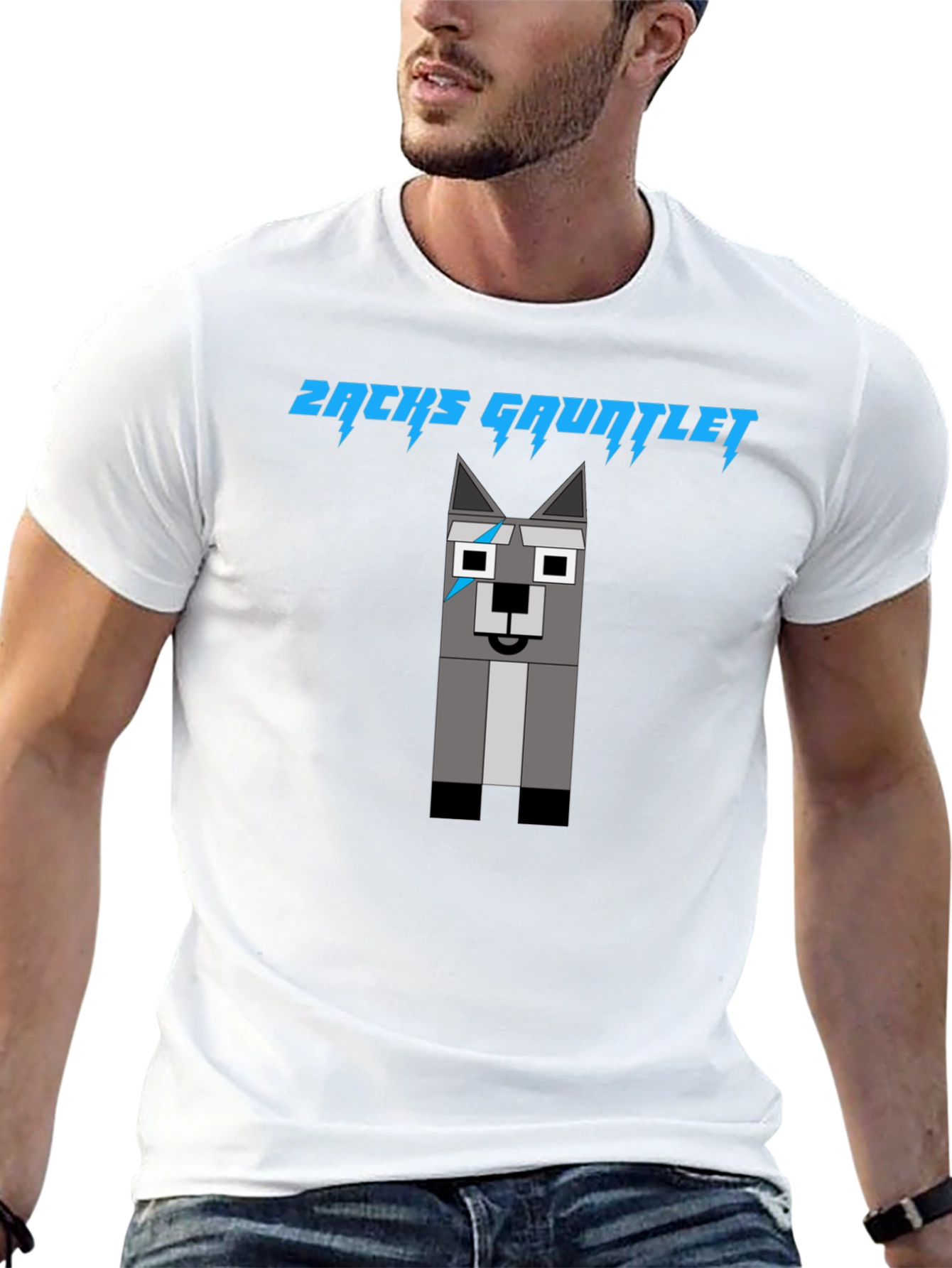 Zachs Gauntlet Wolf T-Shirt - Stylish Graphic Tee