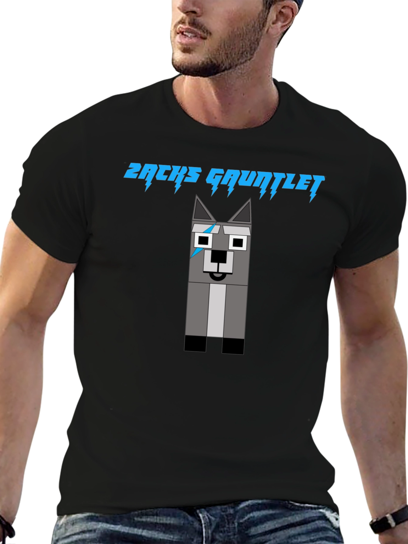 Zachs Gauntlet Wolf T-Shirt - Stylish Graphic Tee