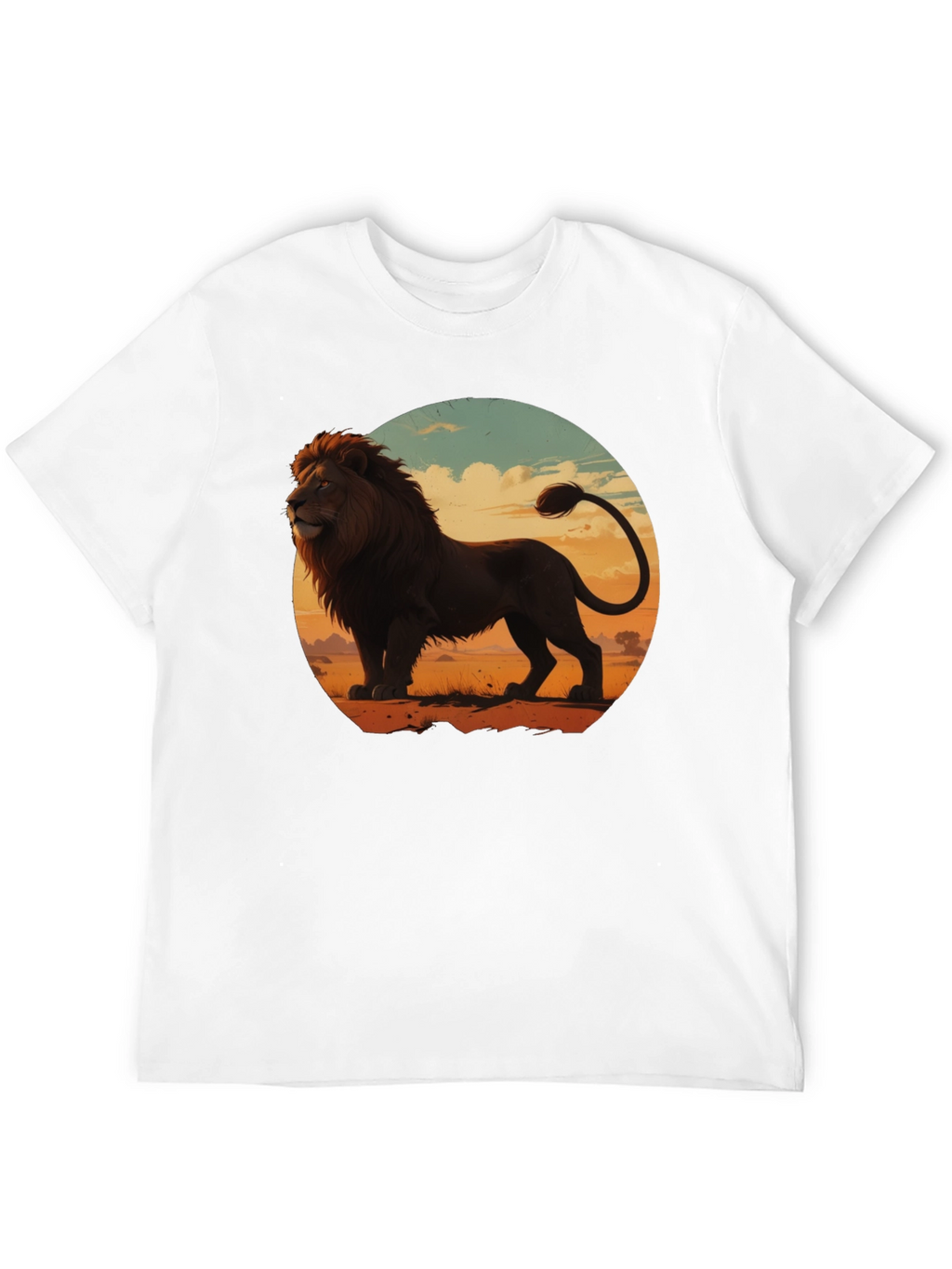 Lion Graphic Tee - Mens Black T-Shirt