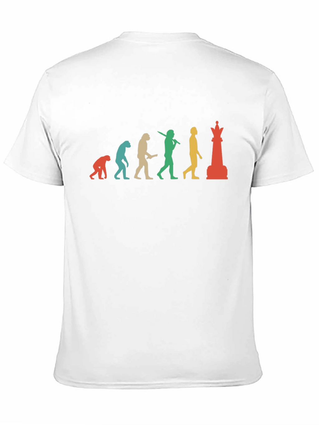 Chess Evolution Graphic Tee - Black Cotton T-Shirt