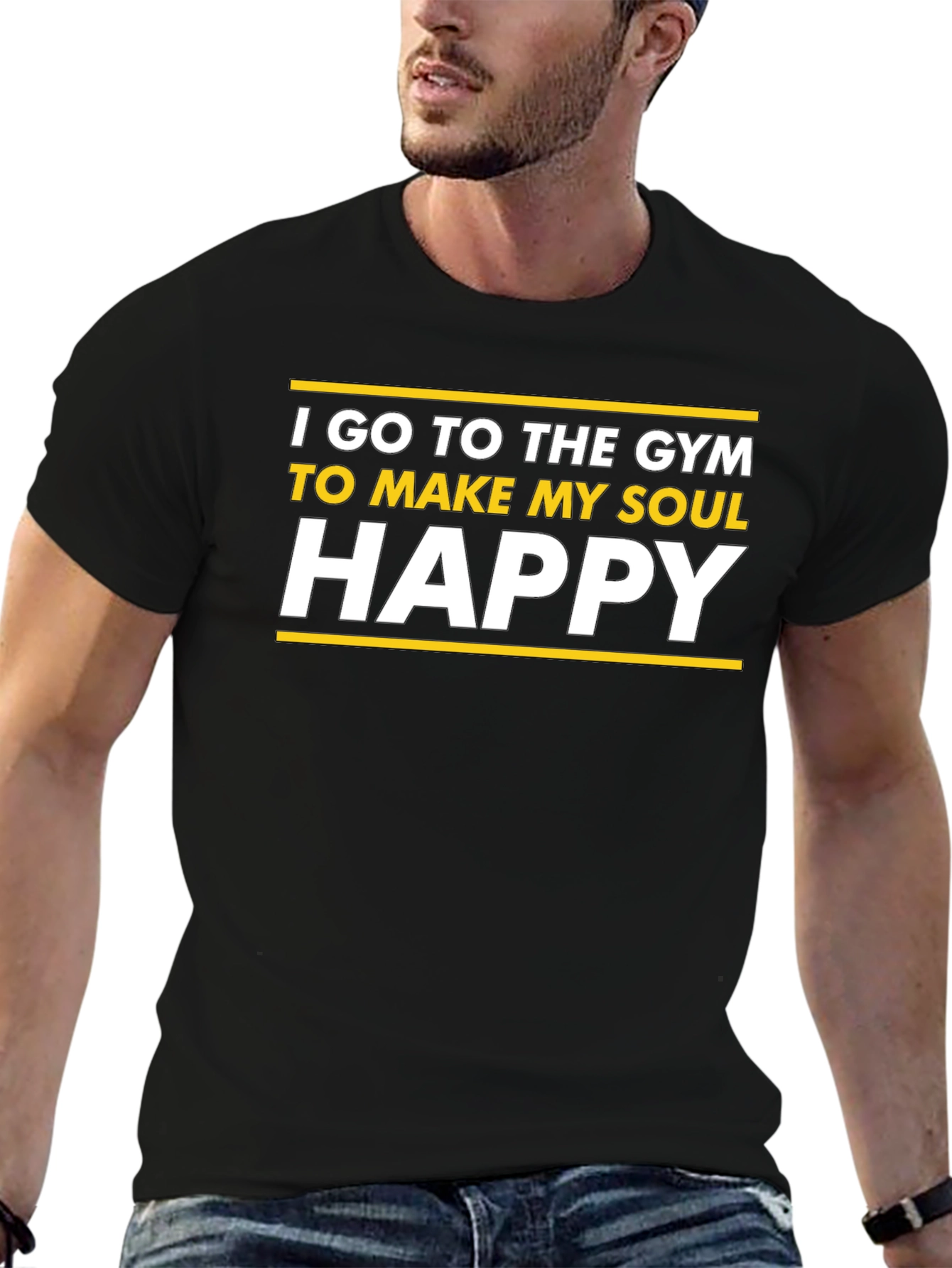 Gym Motivation T-Shirt: Happy Soul