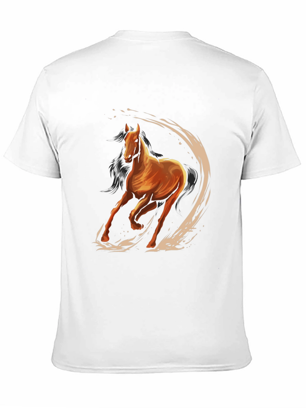Horse Graphic Tee - Mens Black T-Shirt