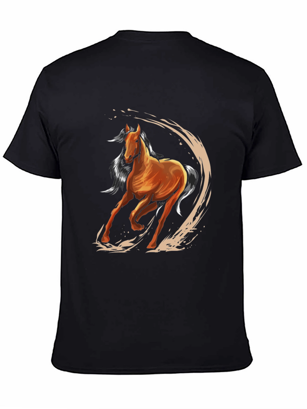 Horse Graphic Tee - Mens Black T-Shirt