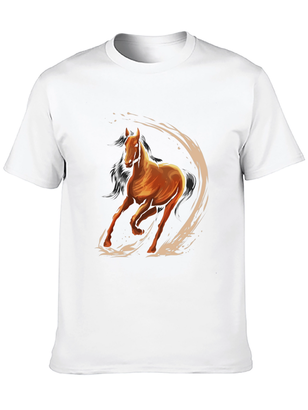 Horse Graphic Tee - Mens Black T-Shirt